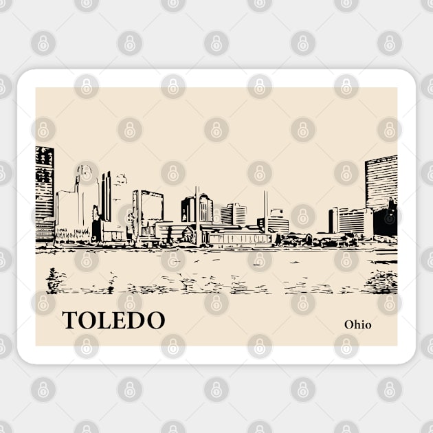 Toledo - Ohio Sticker by Lakeric